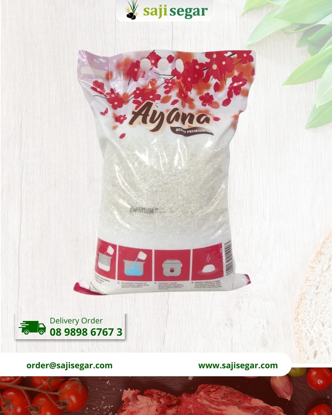 Ayana Beras Premium Merah 5 kg